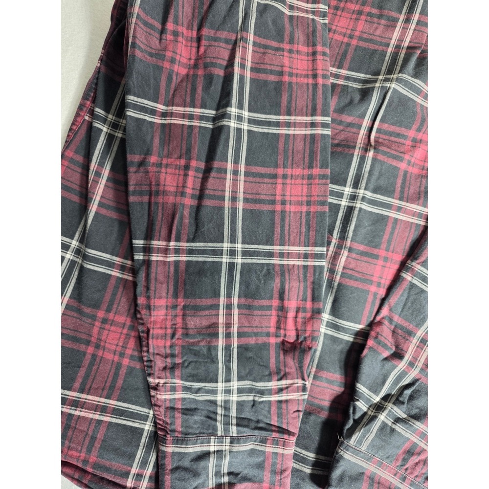 Orvis Mens XL Shirt Classic Collection Plaid Long Sleeve Button Down Red Black - Picture 10 of 14